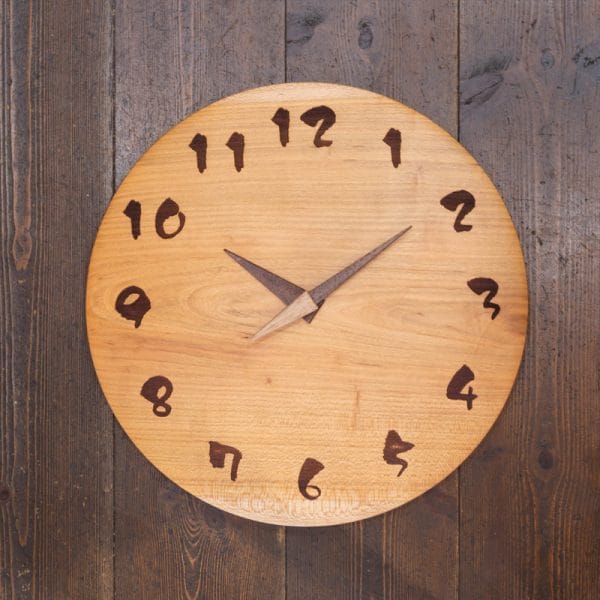 丸時計26cm 山桜