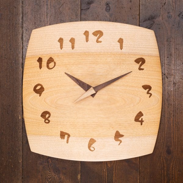 角時計26cm 樺