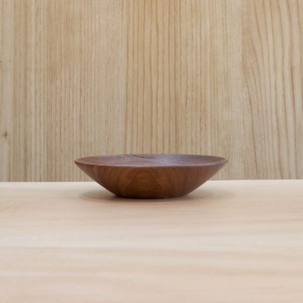五寸五分皿 ブラックウォールナット